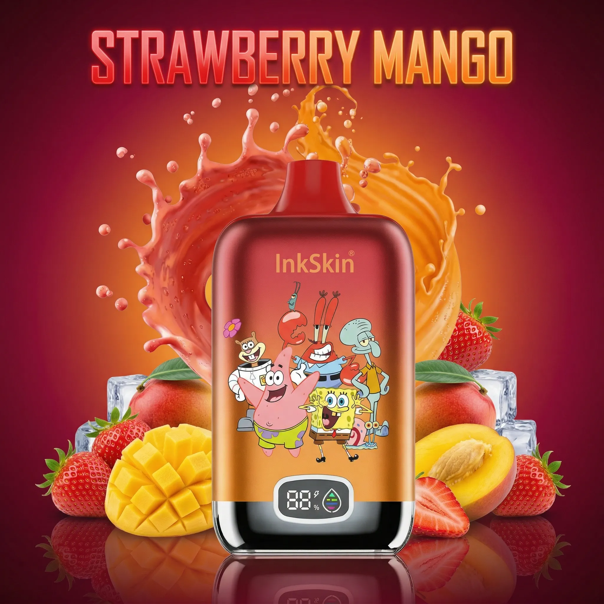 spongebob - ⭐InkSkin Digital Box 12000 Puffs - 10+ Flavour Choices ??? spongebob - ⭐InkSkin Digital Box 12000 Puffs - 10+ Flavour Choices ???