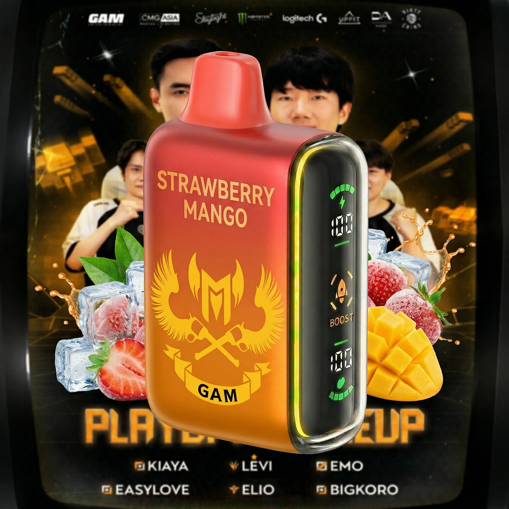 GAM team - ?InkSkin Pulse 15000 Puffs new - 10+ Flavour Choices ???