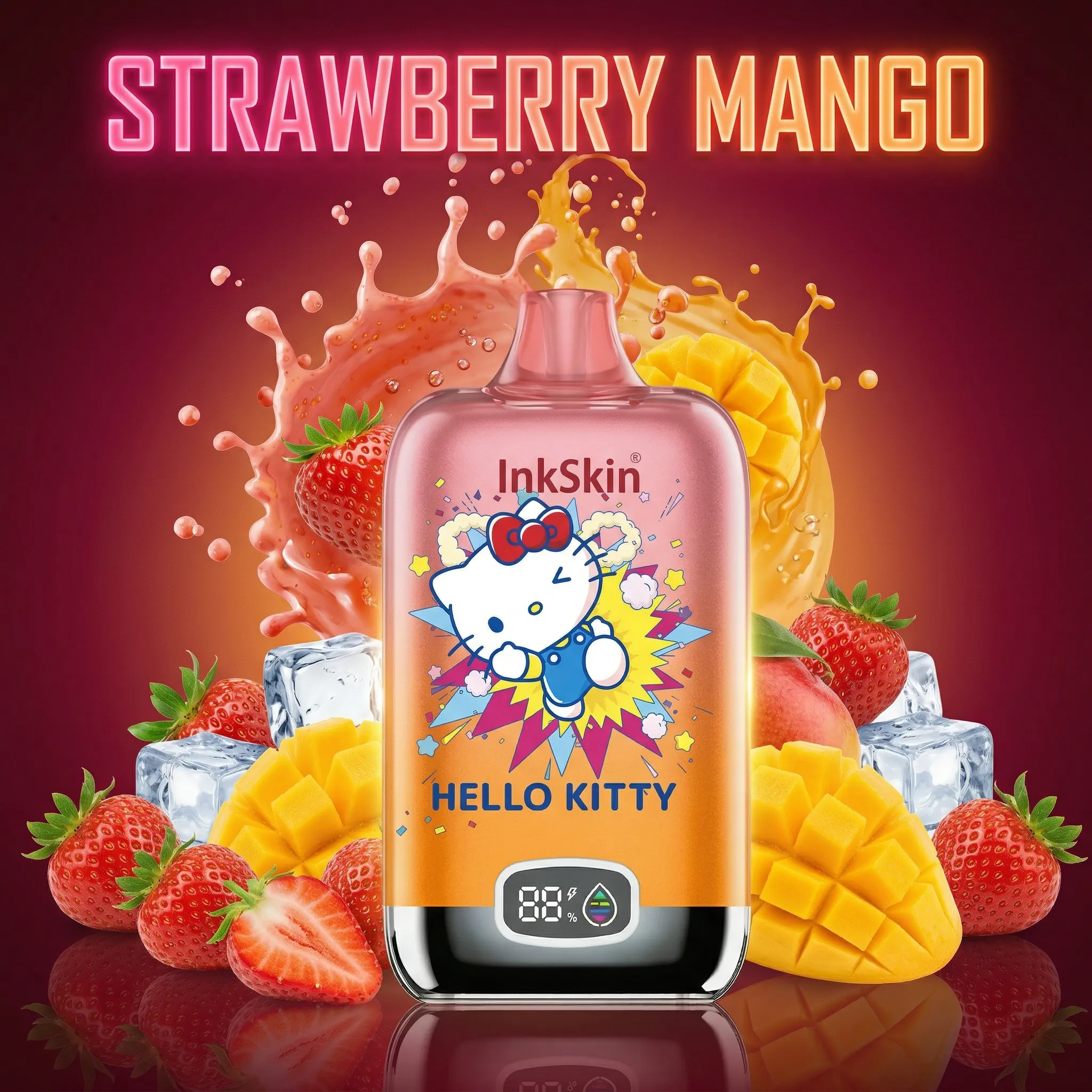 hello Kitty - ⭐InkSkin Digital Box 12000 Puffs - 10+ Flavour Choices ???