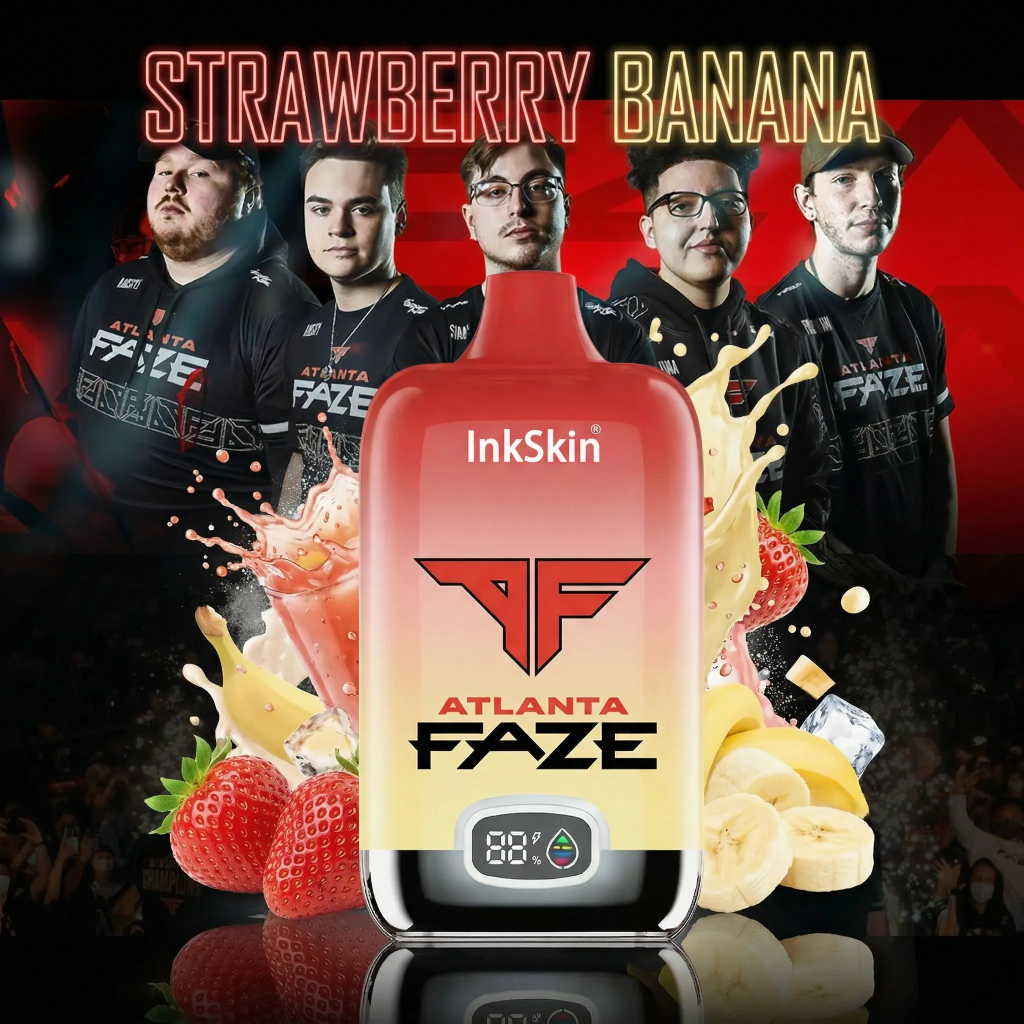 Atlanta FaZe team - ⭐InkSkin Digital Box 12000 Puffs - 10+ Flavour Choices ???