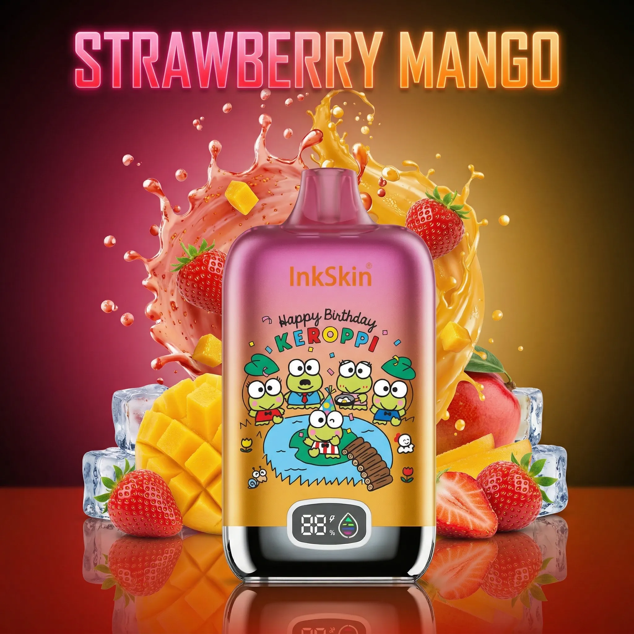 Keroppi - ⭐InkSkin Digital Box 12000 Puffs - 10+ Flavour Choices ???