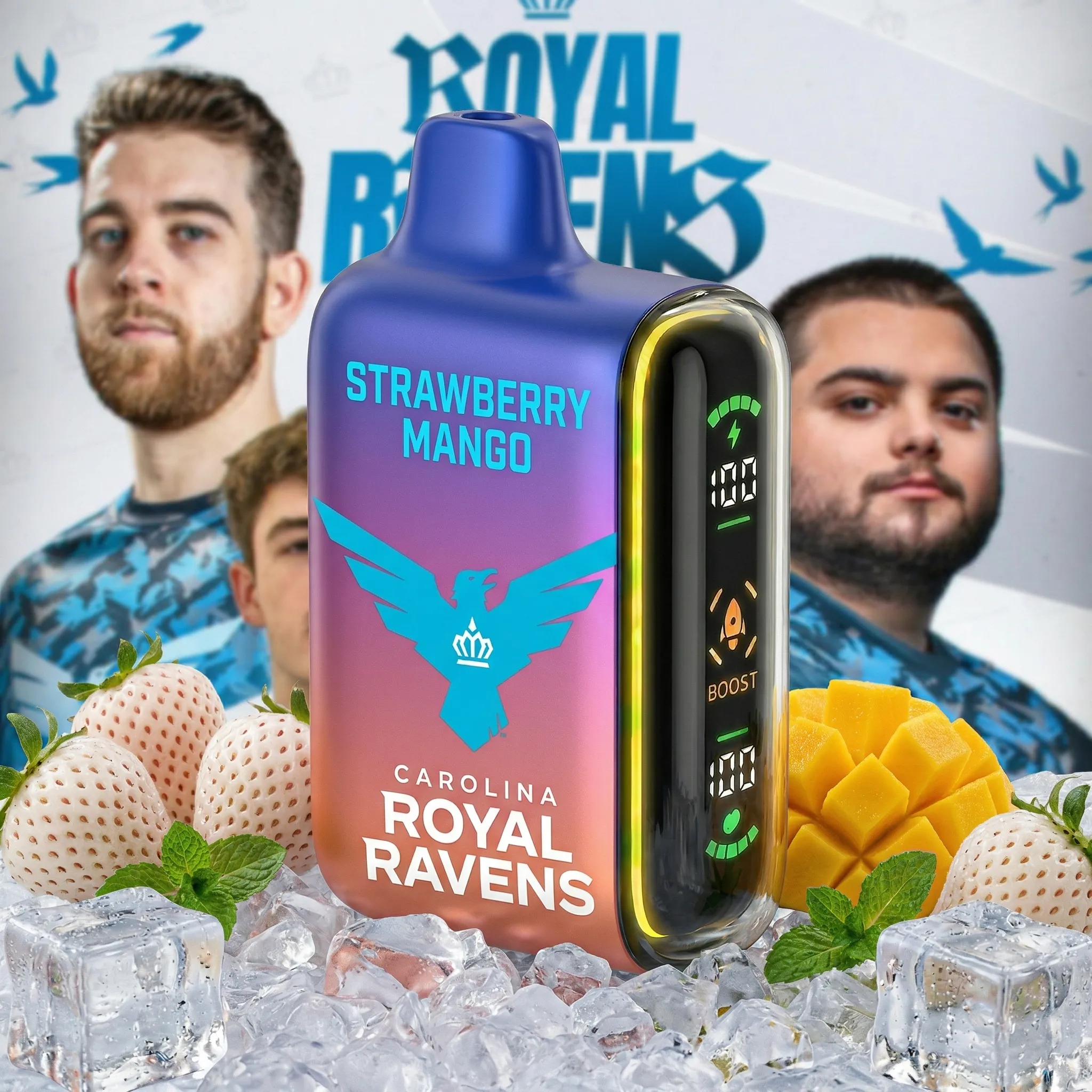 Carolina Royal Ravens team - ?InkSkin Pulse 15000 Puffs new - 10+ Flavour Choices ???
