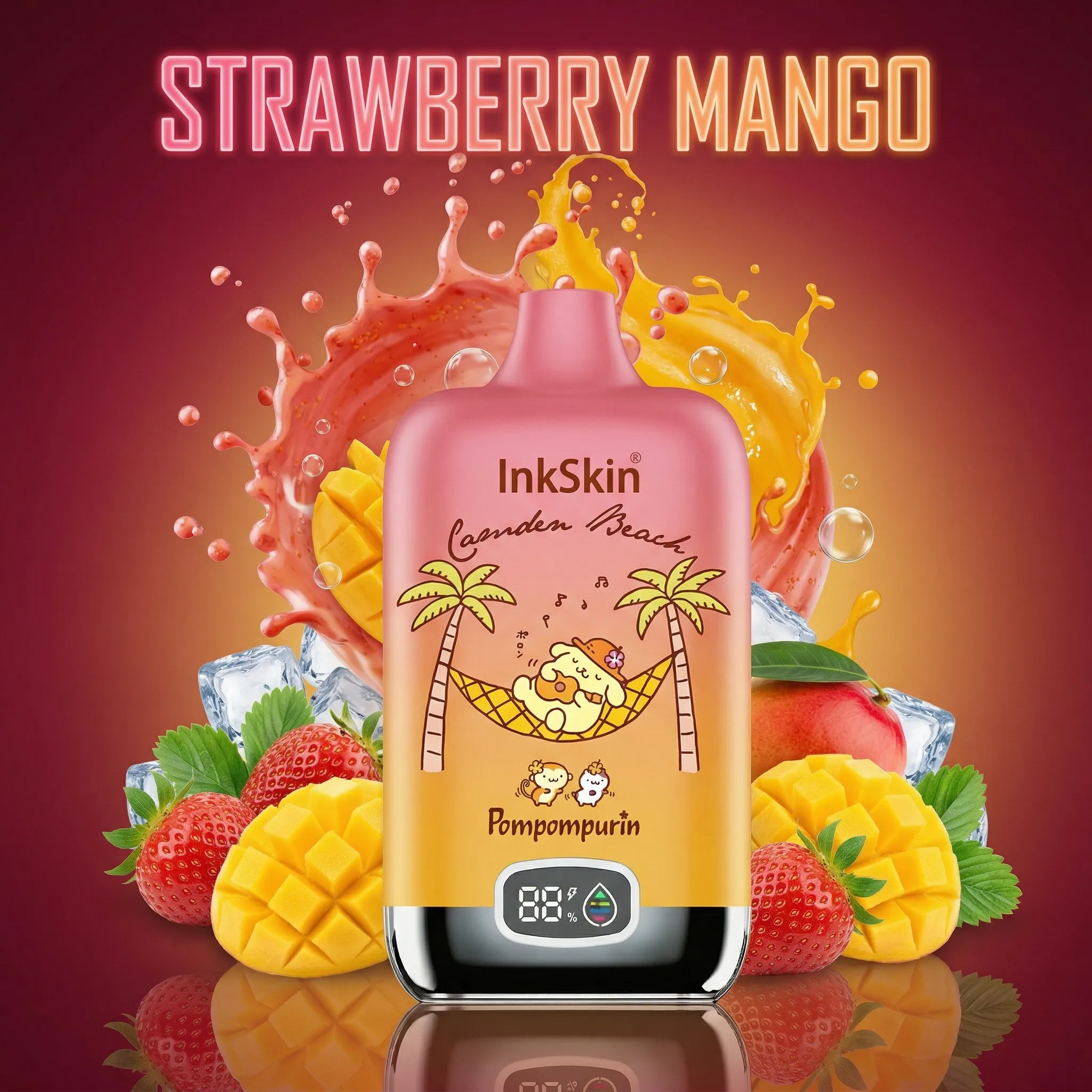 Pompompurin - ⭐InkSkin Digital Box 12000 Puffs - 10+ Flavour Choices ???