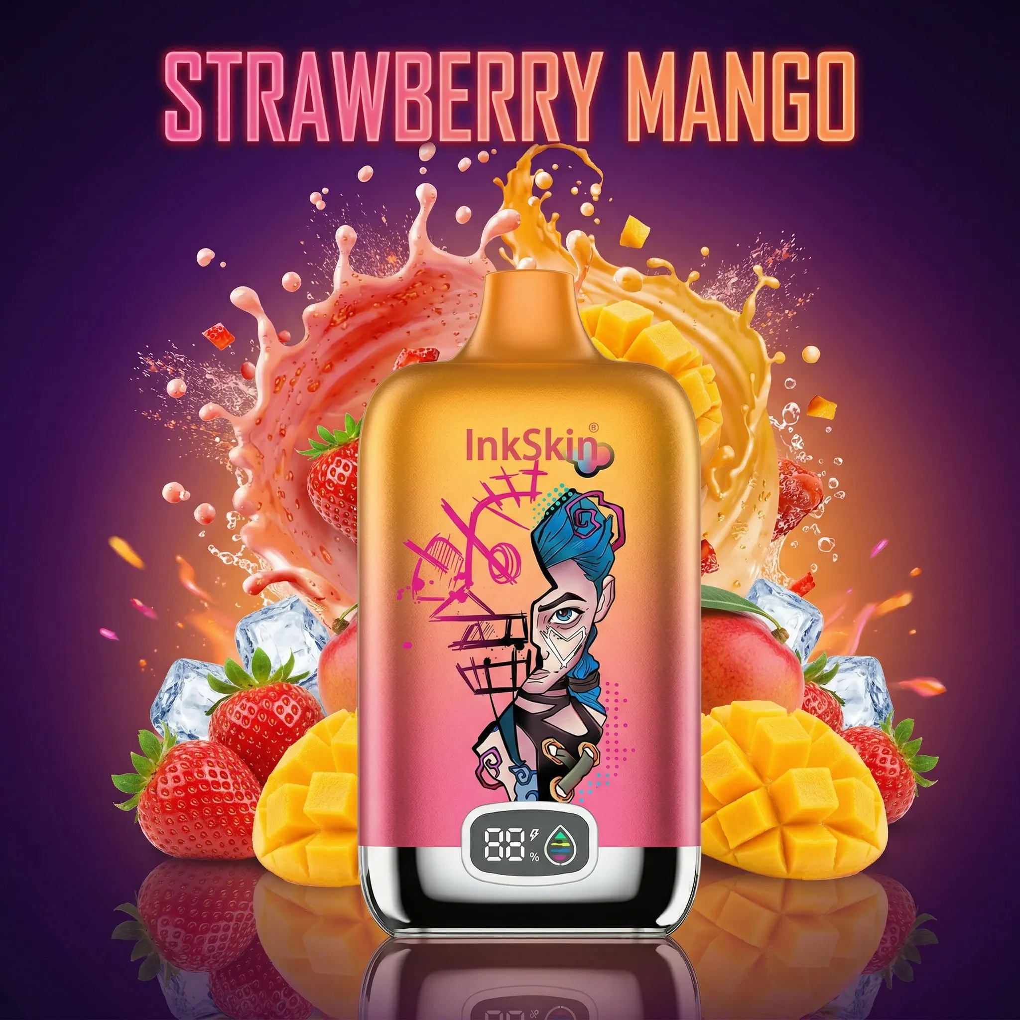 Jinx Doodle - ⭐InkSkin Digital Box 12000 Puffs - 10+ Flavour Choices ??? Jinx Doodle - ⭐InkSkin Digital Box 12000 Puffs - 10+ Flavour Choices ???