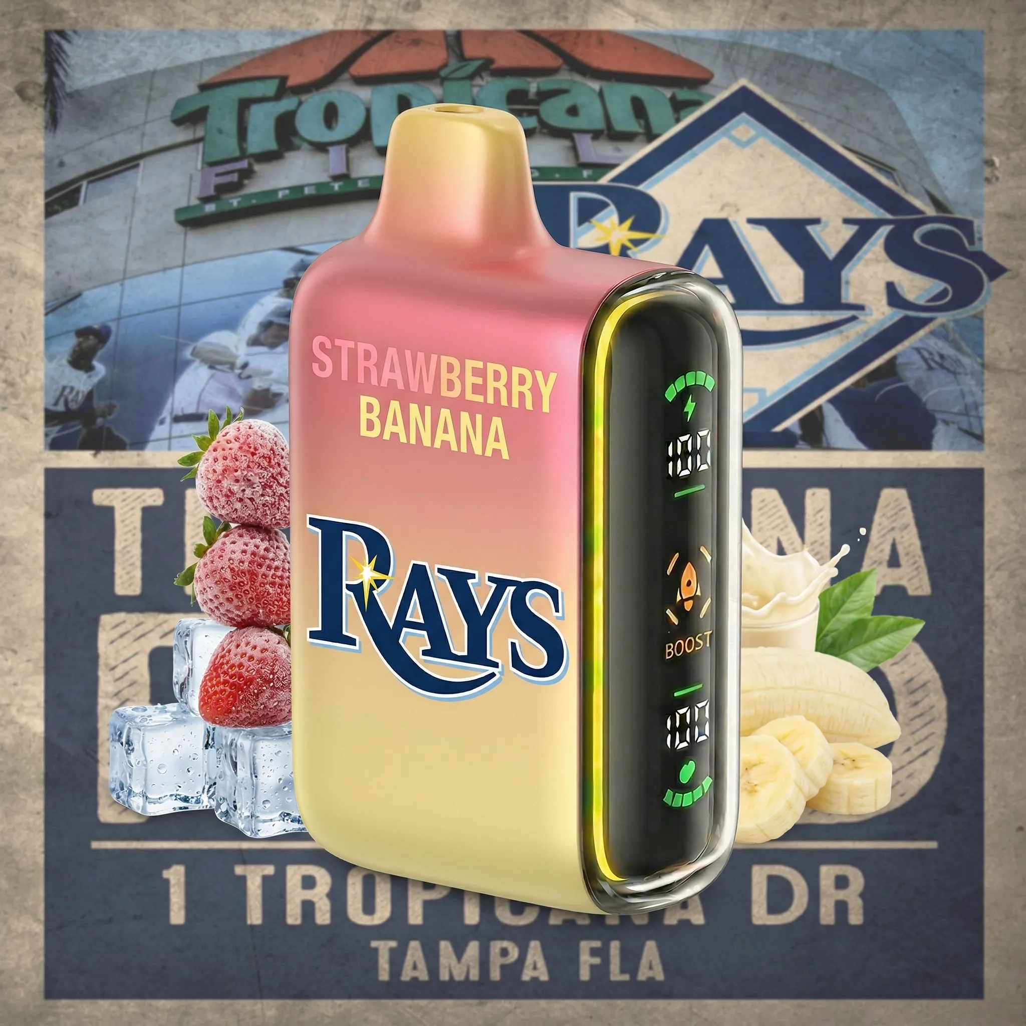 Tampa Bay Rays - ?InkSkin Pulse 15000 Puffs new - 10+ Flavour Choices ???