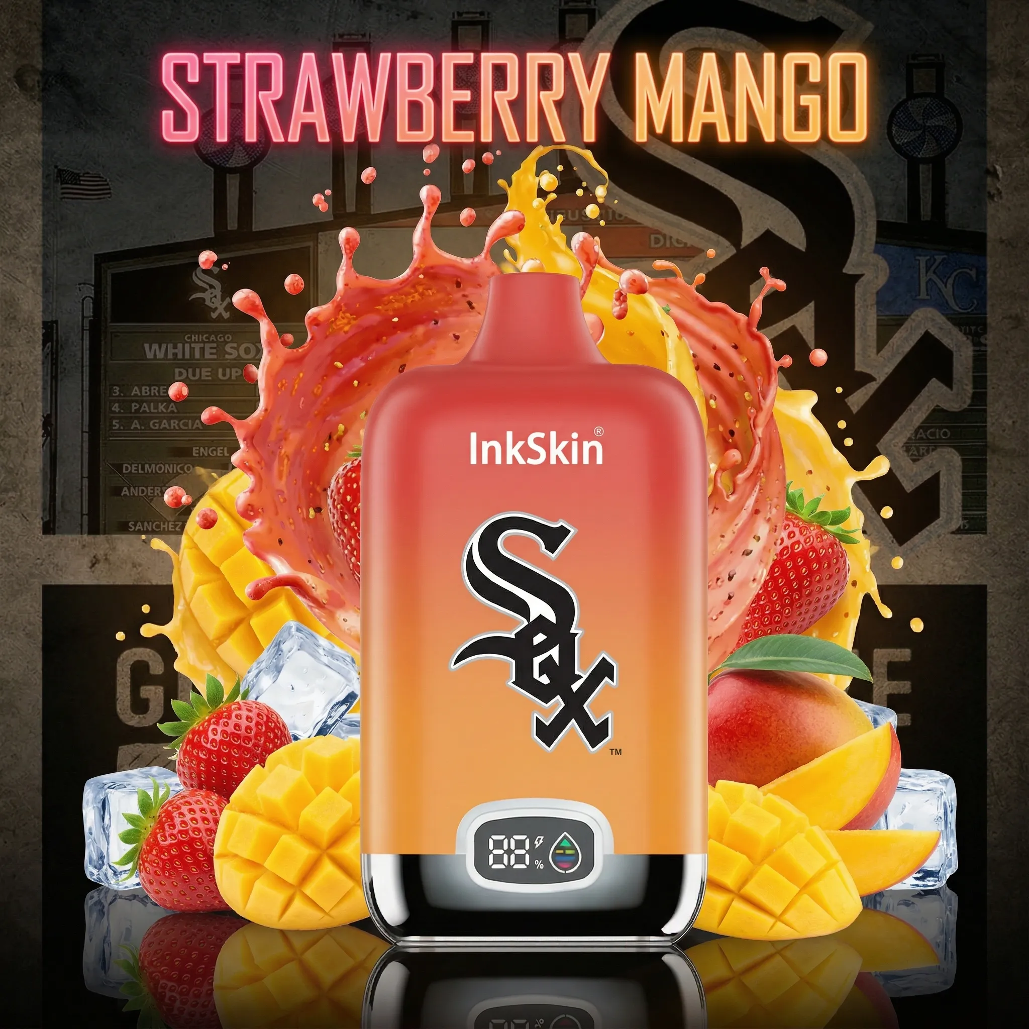 Chicago White Sox - ⭐InkSkin Digital Box 12000 Puffs - 10+ Flavour Choices ??? Chicago White Sox - ⭐InkSkin Digital Box 12000 Puffs - 10+ Flavour Choices ???