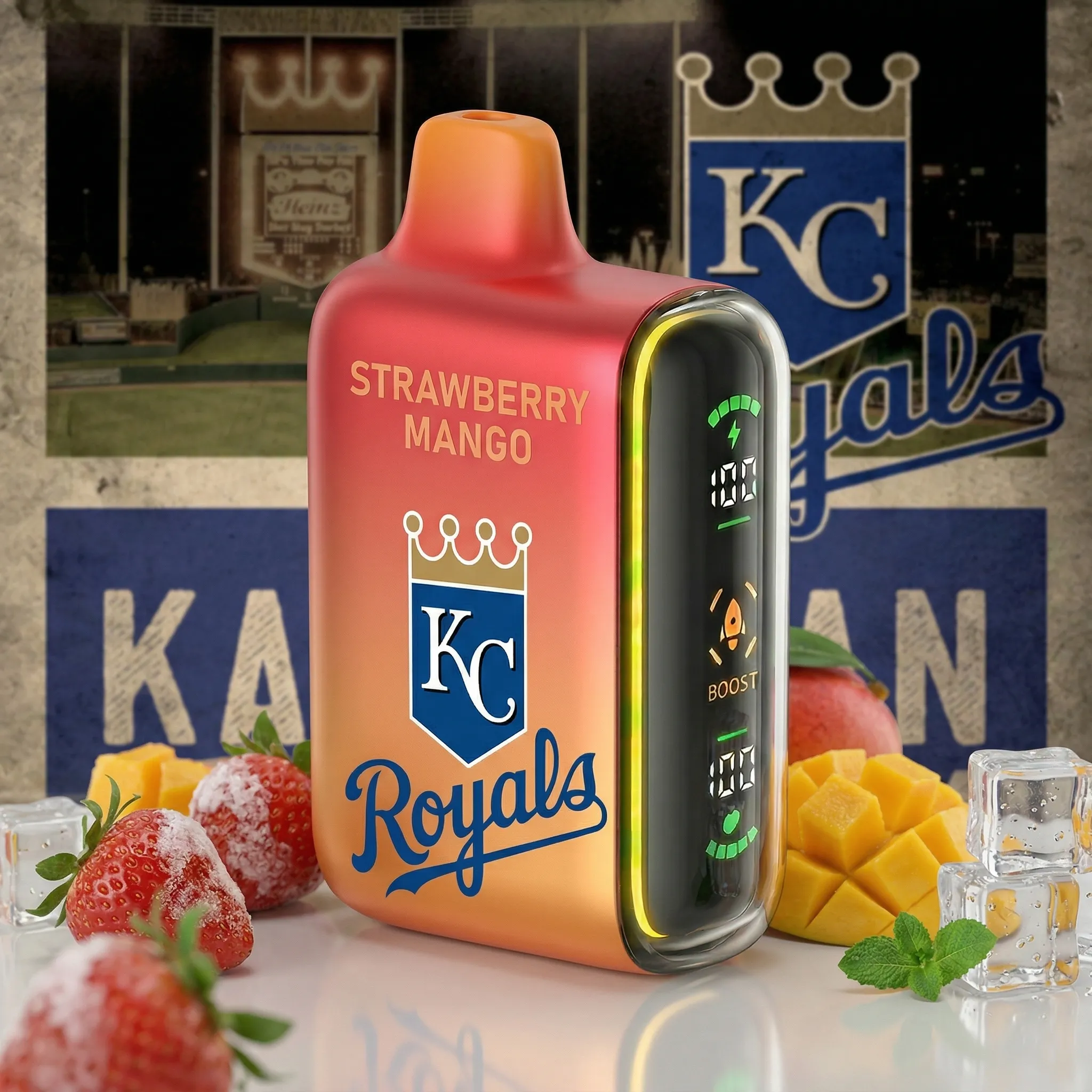 Kansas City Royals - ?InkSkin Pulse 15000 Puffs new - 10+ Flavour Choices ???