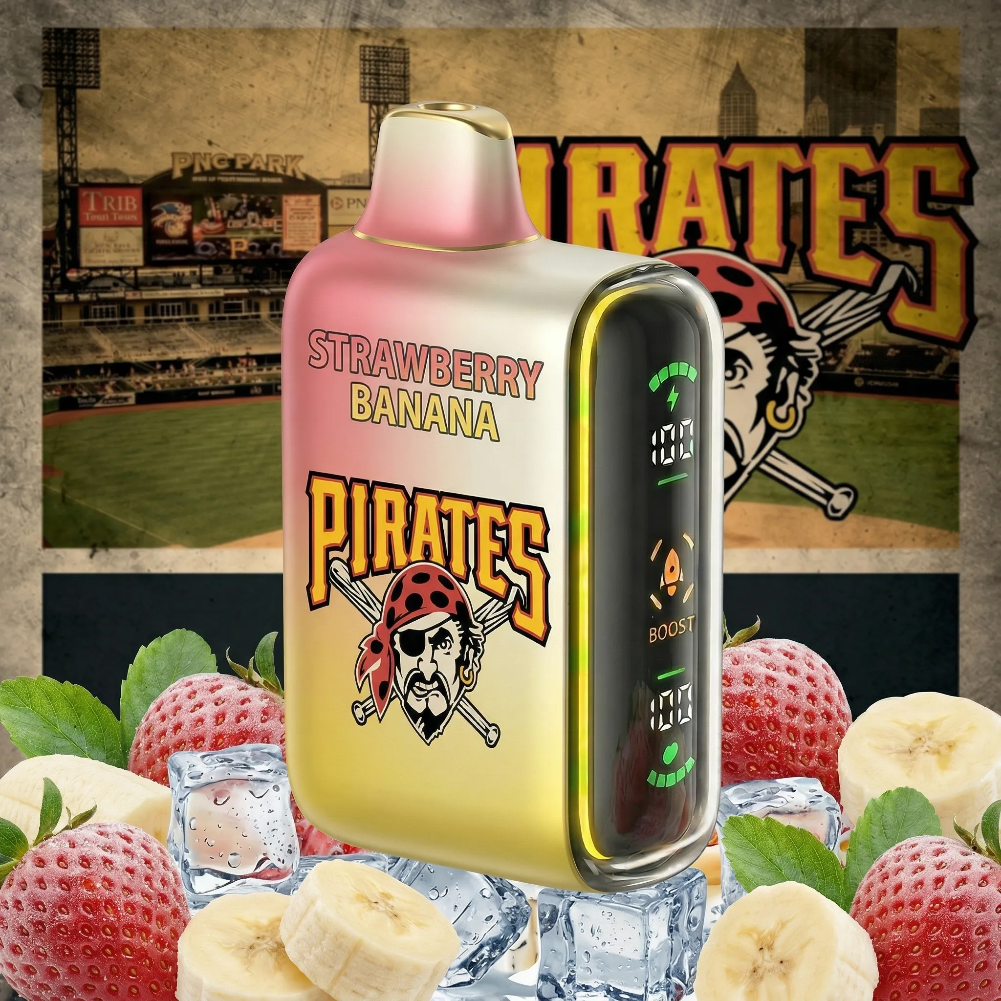 Pittsburgh Pirates - ?InkSkin Pulse 15000 Puffs new - 10+ Flavour Choices ???