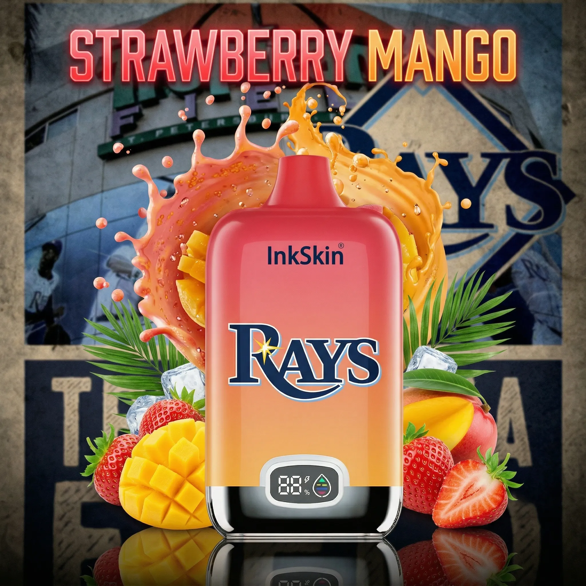 Tampa Bay Rays - ⭐InkSkin Digital Box 12000 Puffs - 10+ Flavour Choices ???