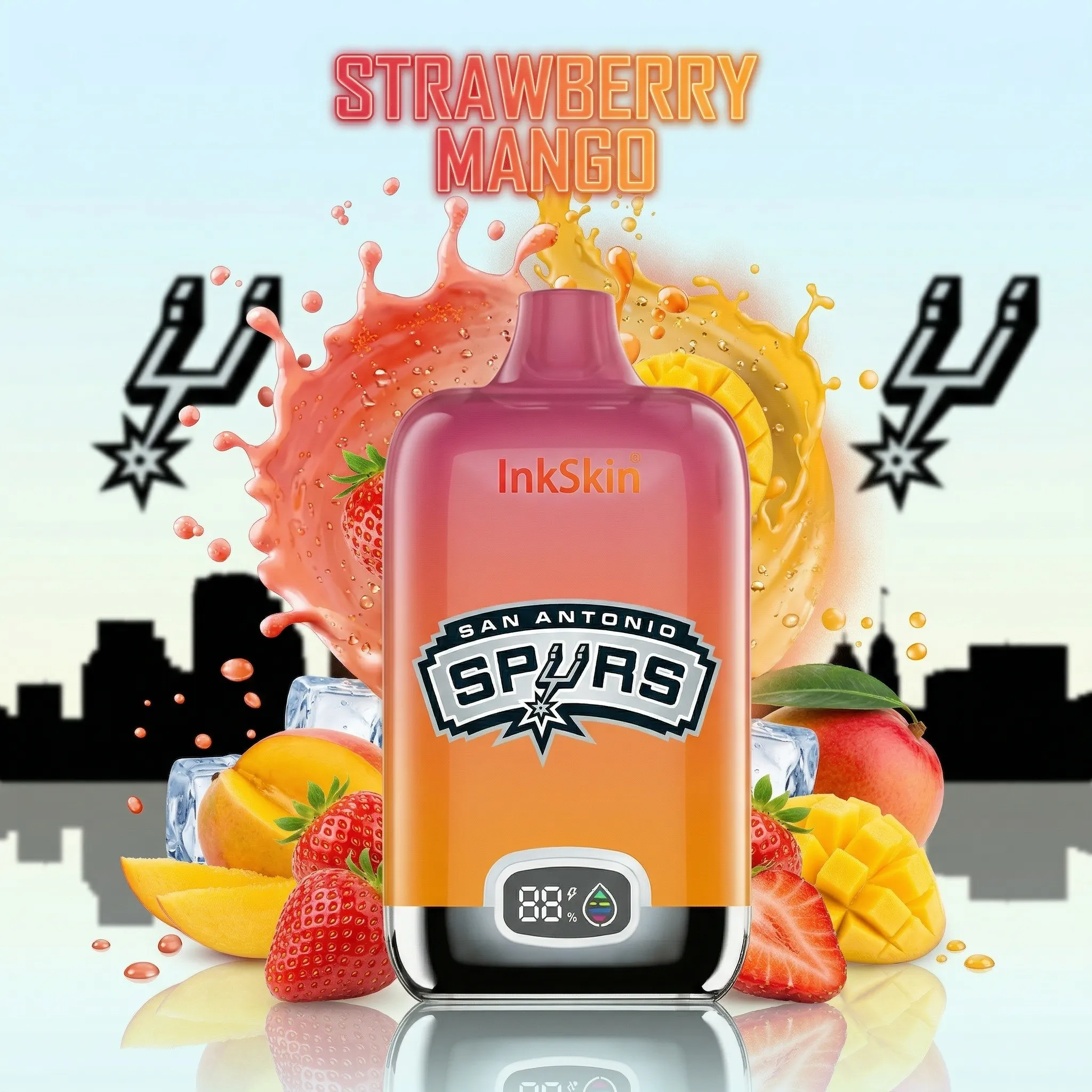 Spurs - ⭐InkSkin Digital Box 12000 Puffs - 10+ Flavour Choices ??? Spurs - ⭐InkSkin Digital Box 12000 Puffs - 10+ Flavour Choices ???