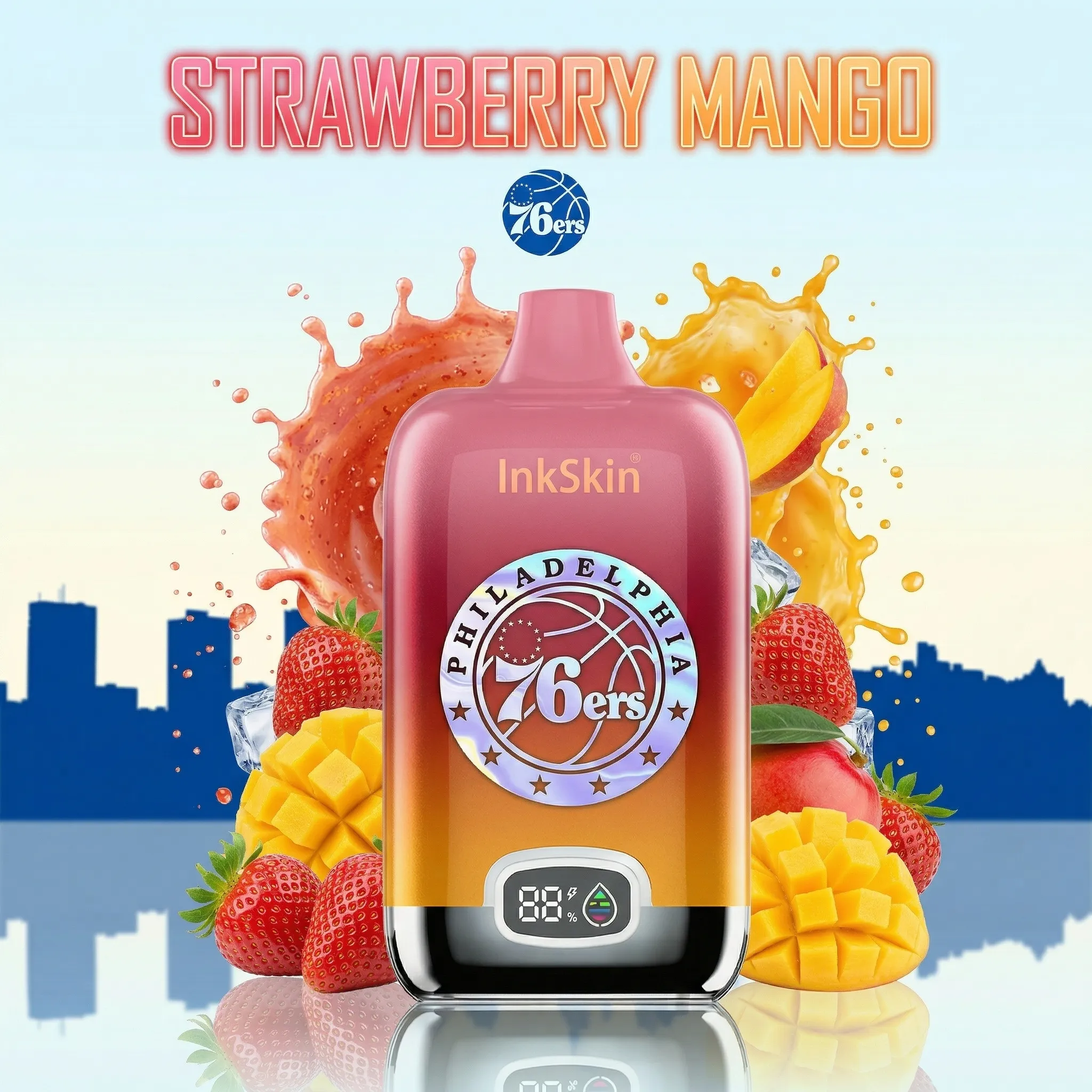 76ers - ⭐InkSkin Digital Box 12000 Puffs - 10+ Flavour Choices ??? 76ers - ⭐InkSkin Digital Box 12000 Puffs - 10+ Flavour Choices ???