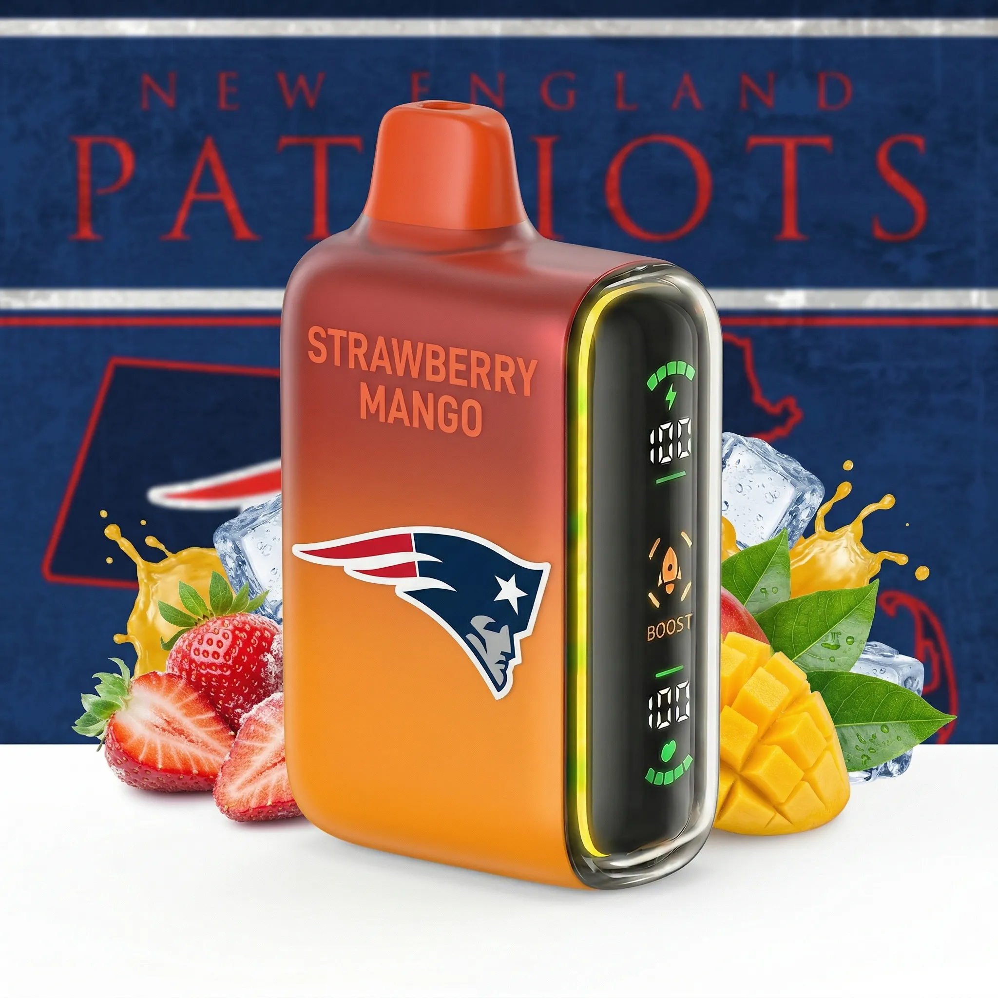 New England Patriots - ?InkSkin Pulse 15000 Puffs new - 10+ Flavour Choices ???