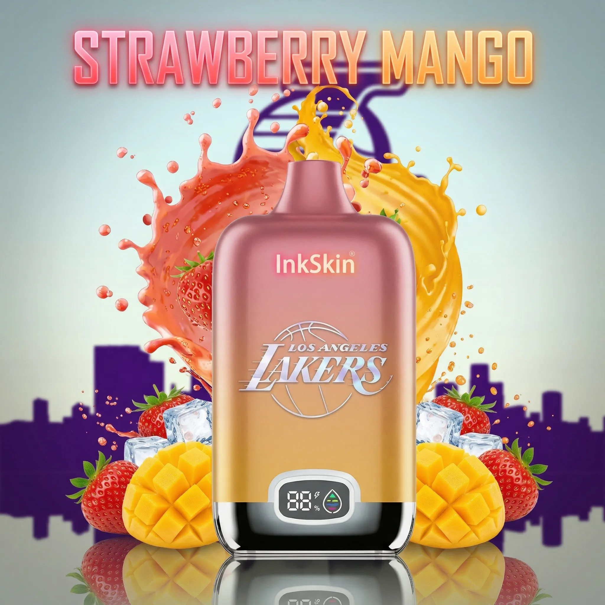 Lakers - ⭐InkSkin Digital Box 12000 Puffs - 10+ Flavour Choices ??? Lakers - ⭐InkSkin Digital Box 12000 Puffs - 10+ Flavour Choices ???