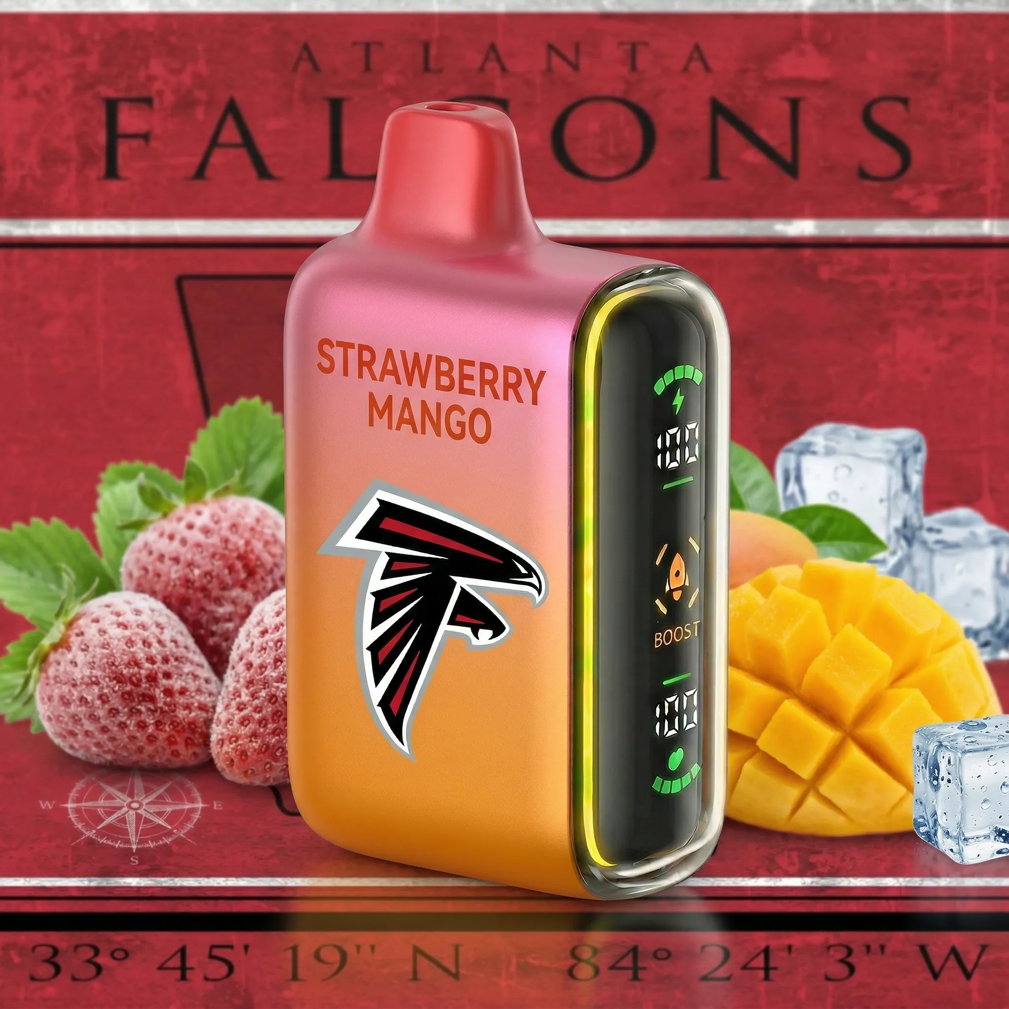 Atlanta Falcons - ?InkSkin Pulse 15000 Puffs new - 10+ Flavour Choices ???