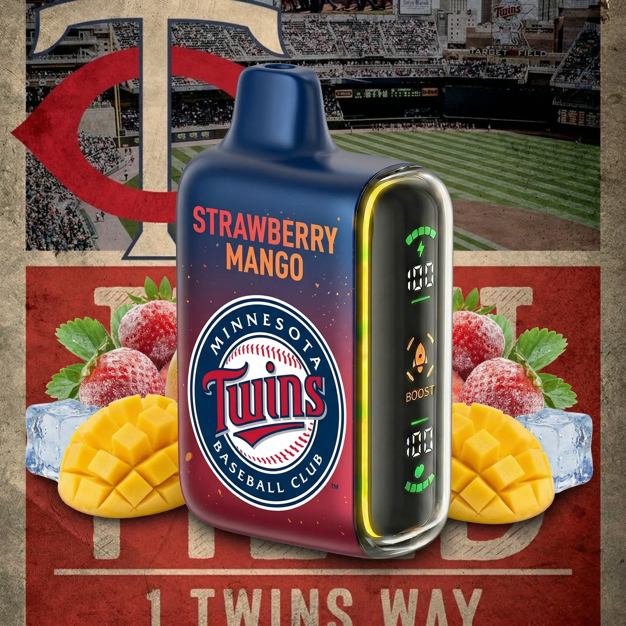 Minnesota Twins - ?InkSkin Pulse 15000 Puffs new - 10+ Flavour Choices ???