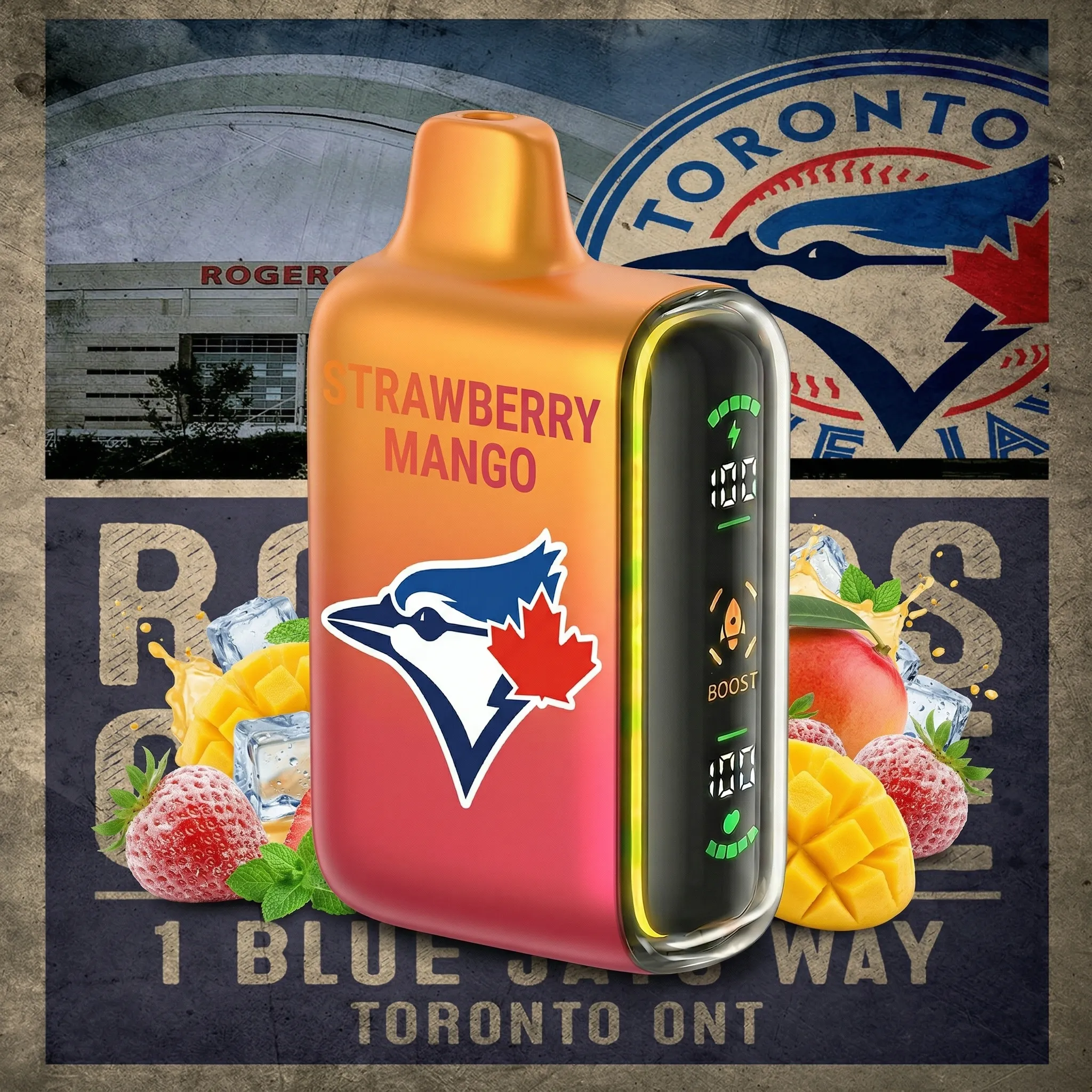 Toronto Blue Jays - ?InkSkin Pulse 15000 Puffs new - 10+ Flavour Choices ???