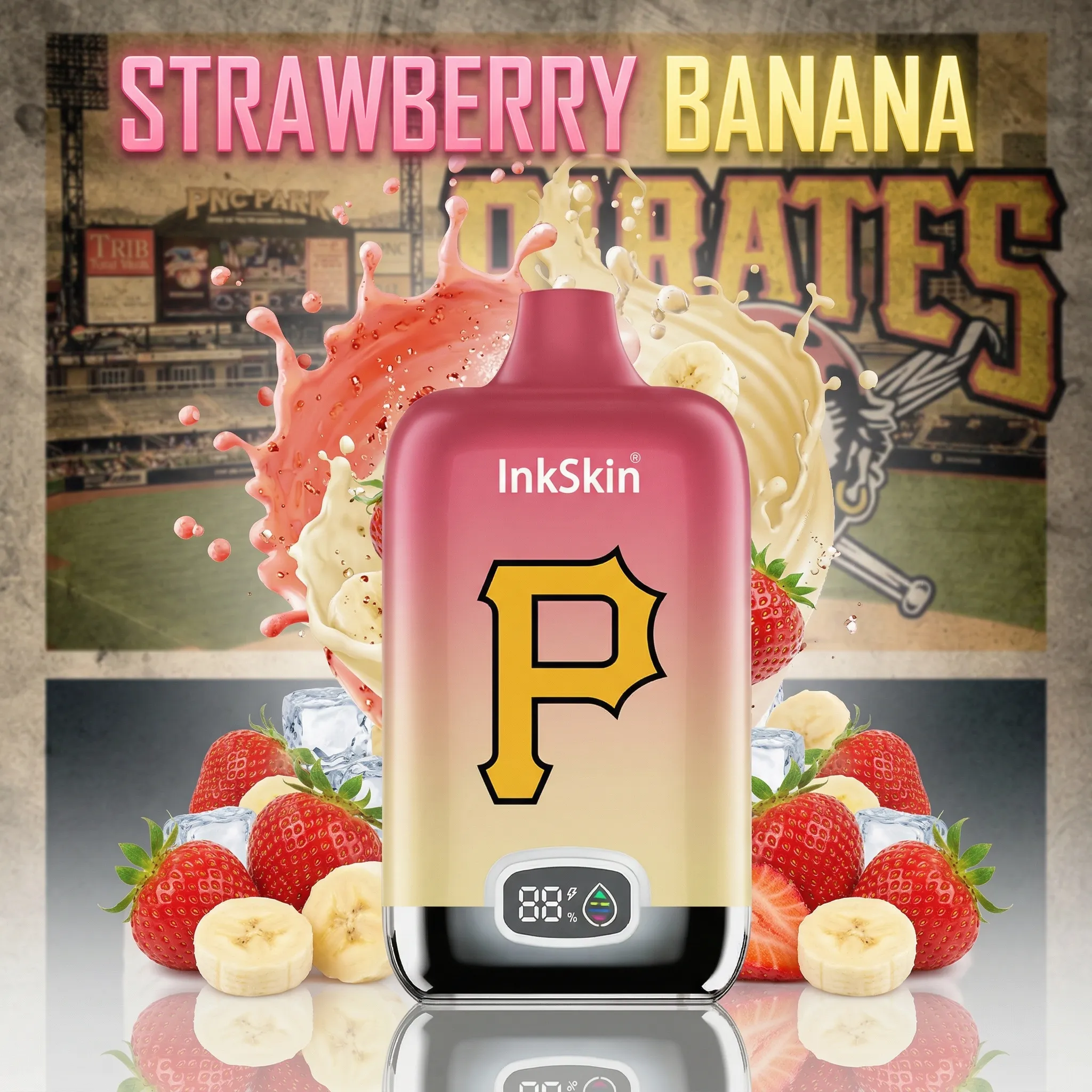 Pittsburgh Pirates - ⭐InkSkin Digital Box 12000 Puffs - 10+ Flavour Choices ???