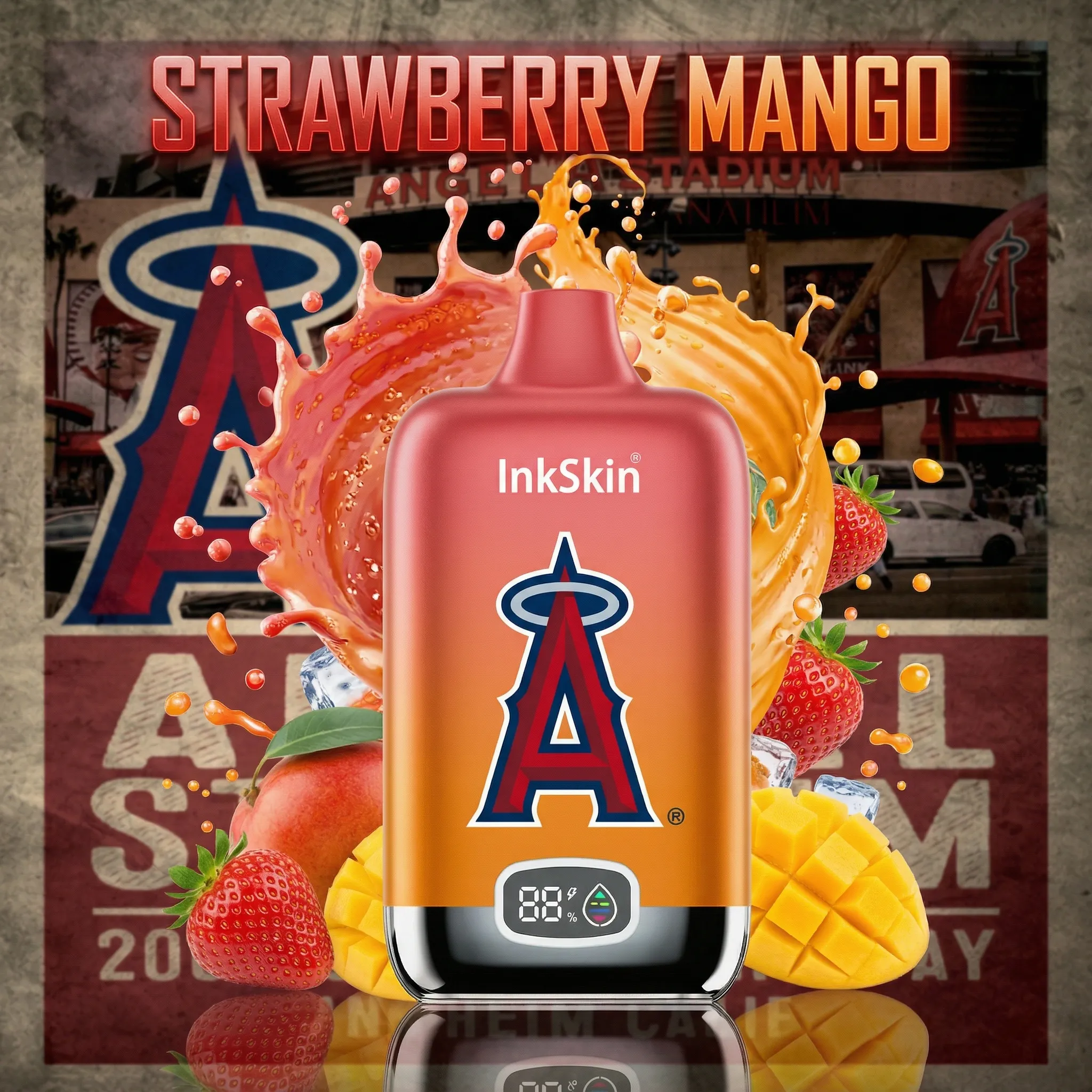 Los Angeles Angels - ⭐InkSkin Digital Box 12000 Puffs - 10+ Flavour Choices ???