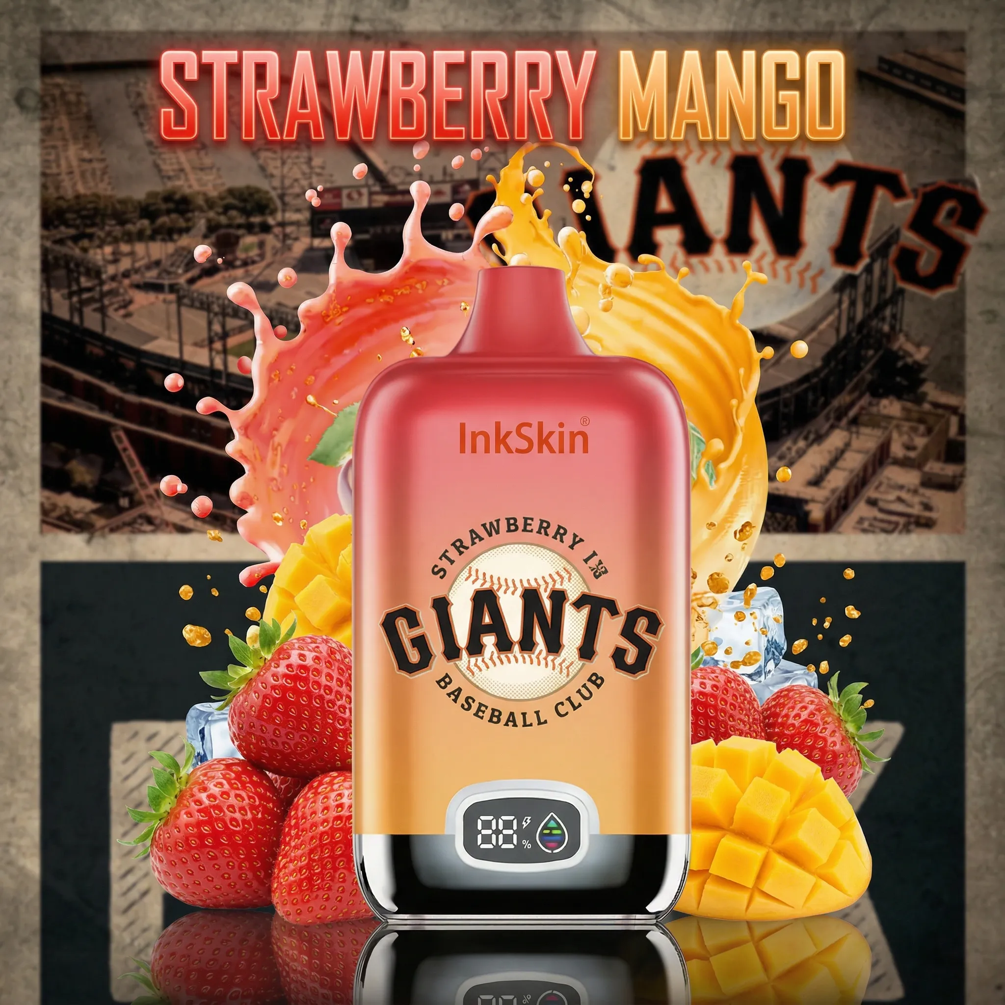 San Francisco Giants - ⭐InkSkin Digital Box 12000 Puffs - 10+ Flavour Choices ???