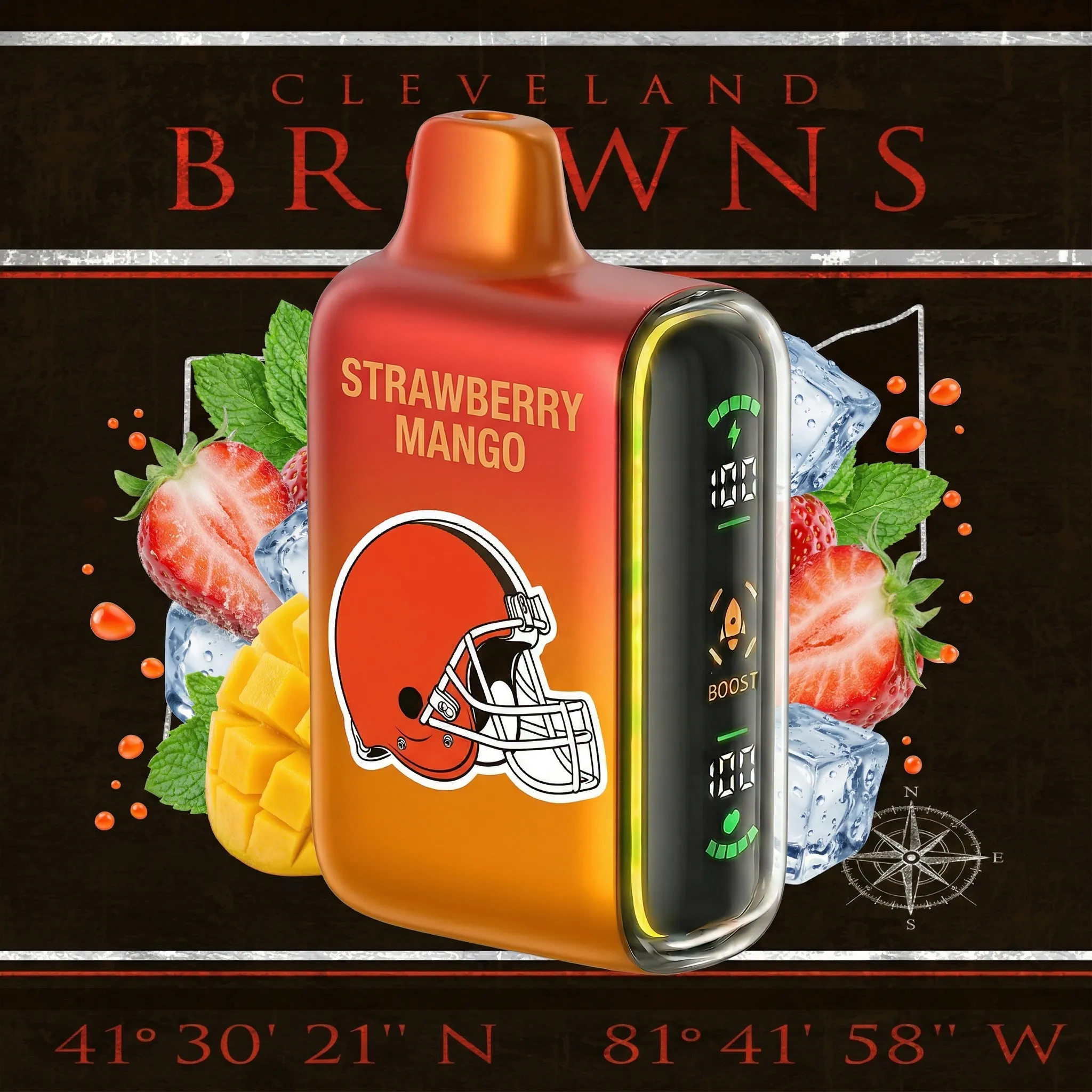 Cleveland Browns - ?InkSkin Pulse 15000 Puffs new - 10+ Flavour Choices ???