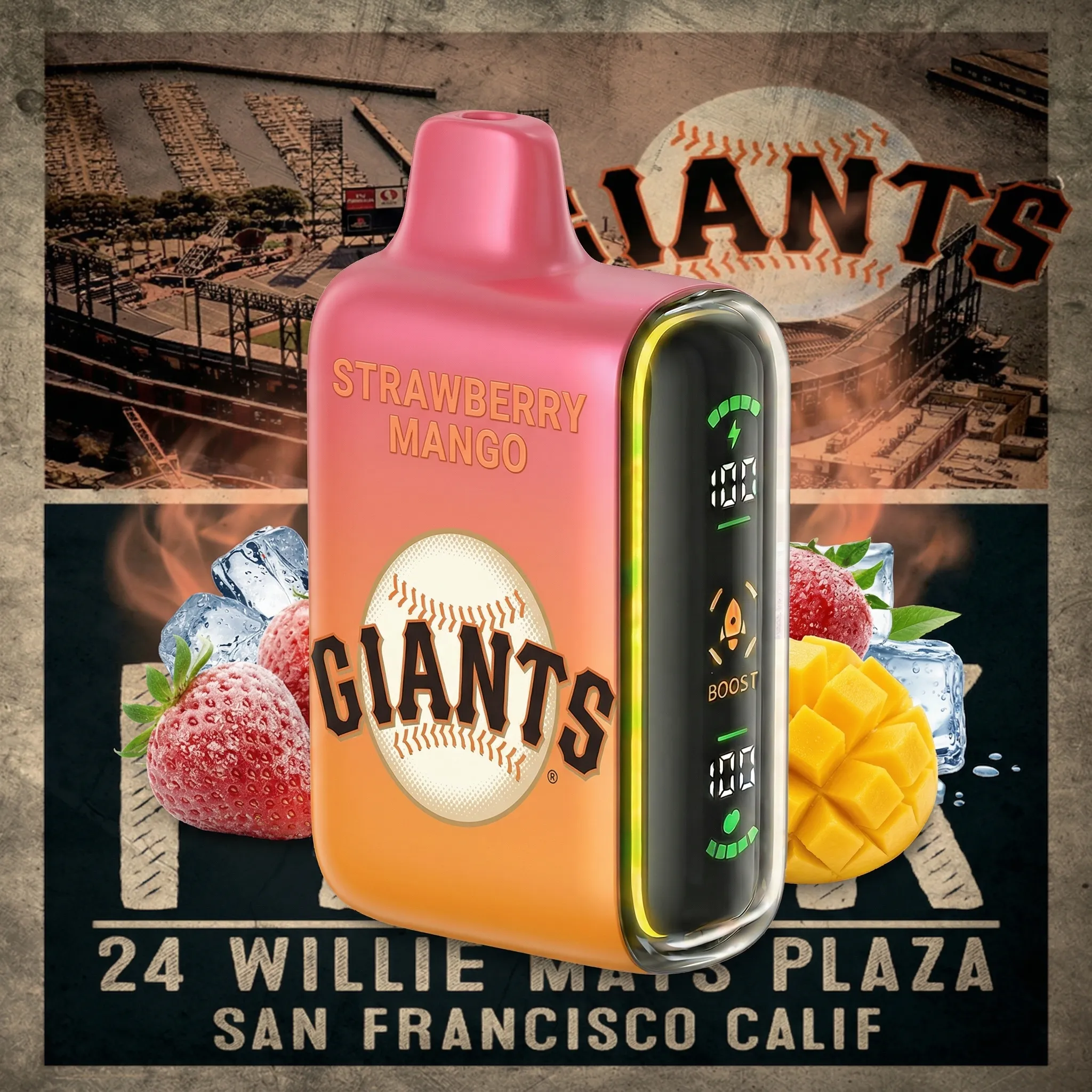 San Francisco Giants - ?InkSkin Pulse 15000 Puffs new - 10+ Flavour Choices ???
