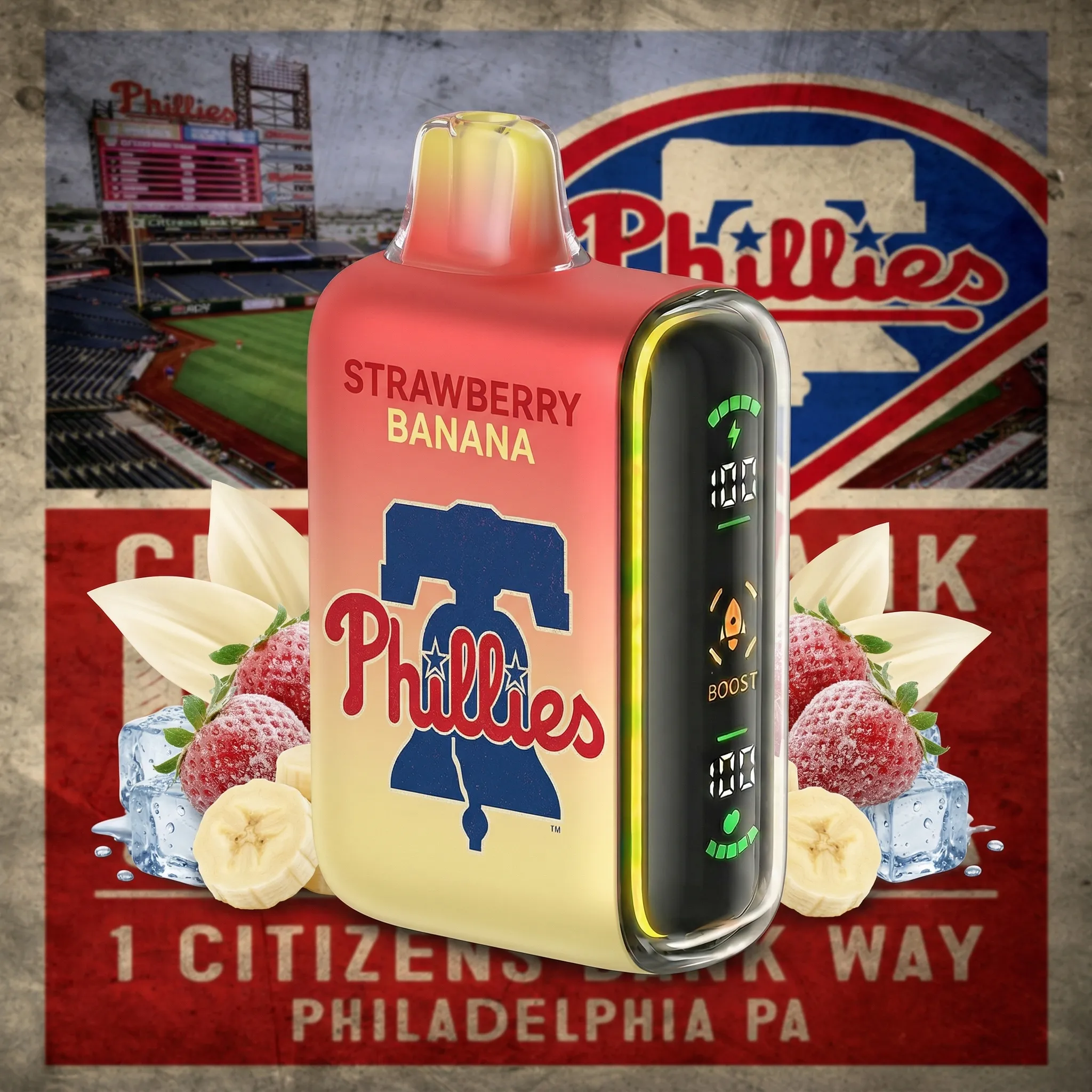 Philadelphia Phillies - ?InkSkin Pulse 15000 Puffs new - 10+ Flavour Choices ??? Philadelphia Phillies - ?InkSkin Pulse 15000 Puffs new - 10+ Flavour Choices ???