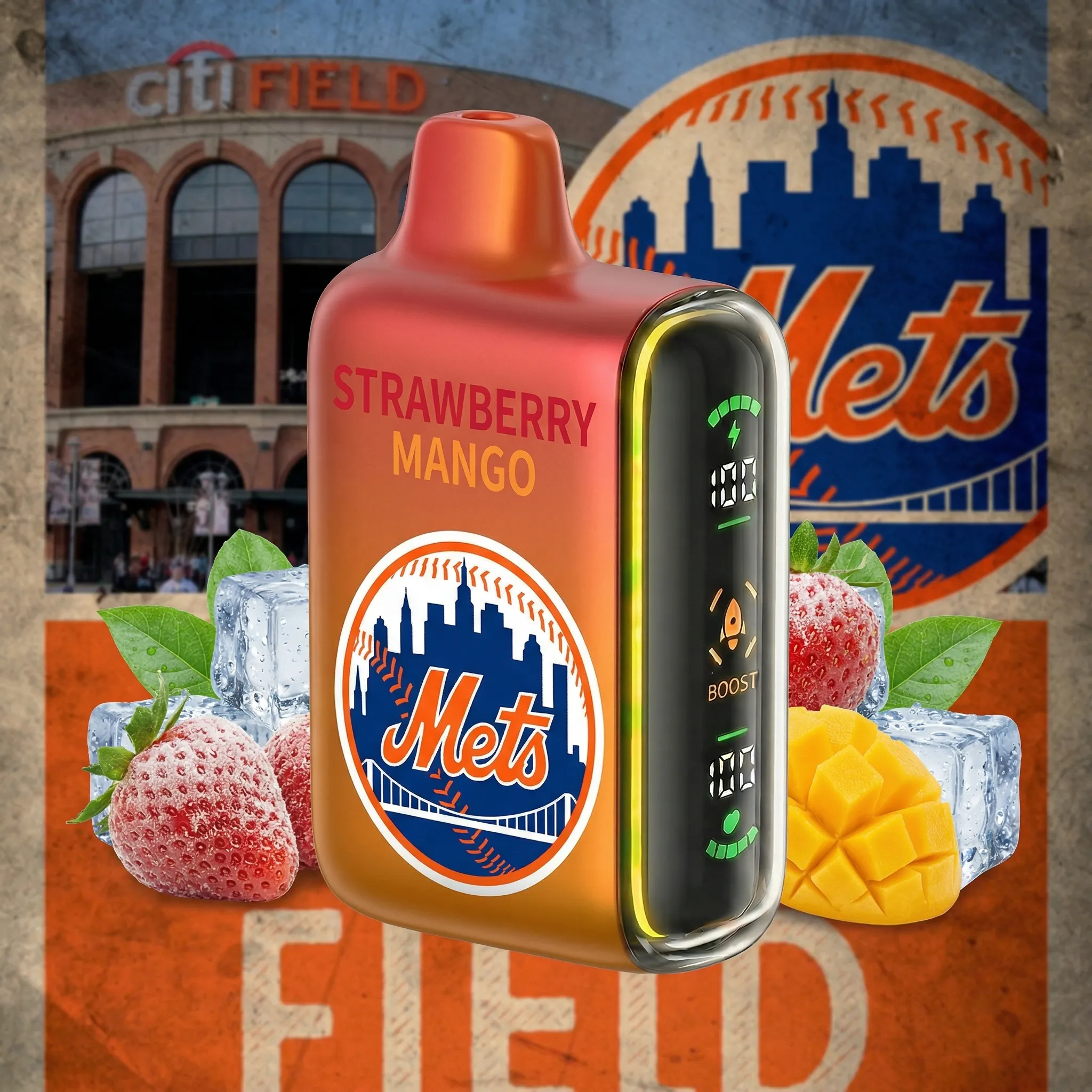 New York Mets - ?InkSkin Pulse 15000 Puffs new - 10+ Flavour Choices ???