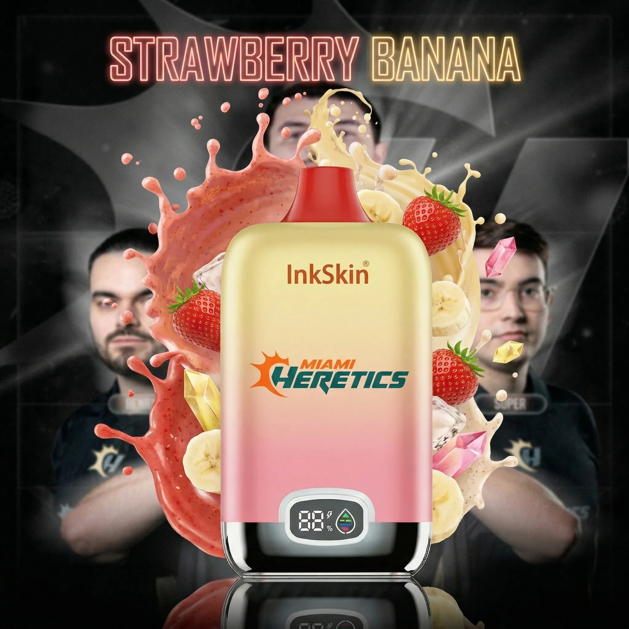 Miami Heretics team - ⭐InkSkin Digital Box 12000 Puffs - 10+ Flavour Choices ???