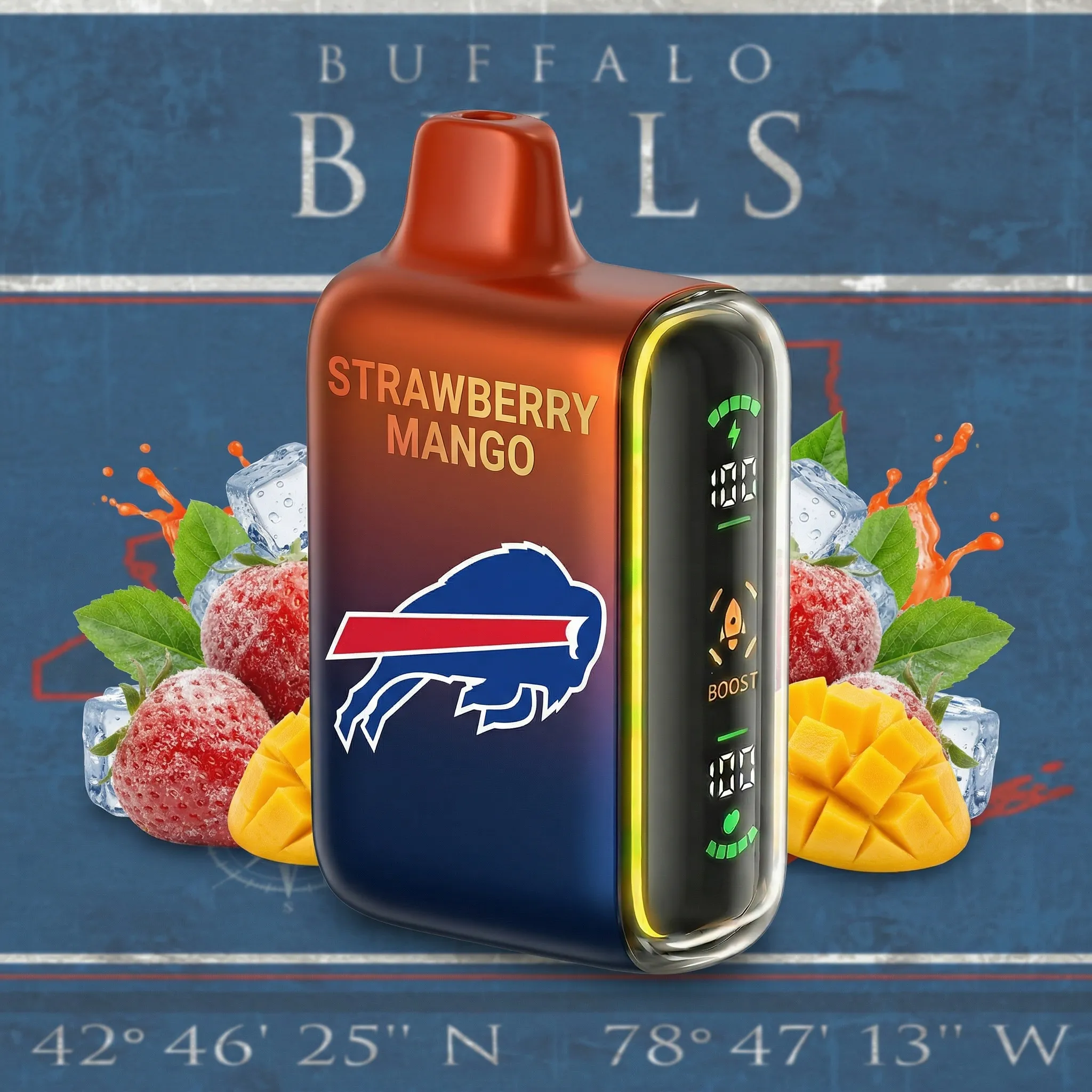 Buffalo Bills - ?InkSkin Pulse 15000 Puffs new - 10+ Flavour Choices ???