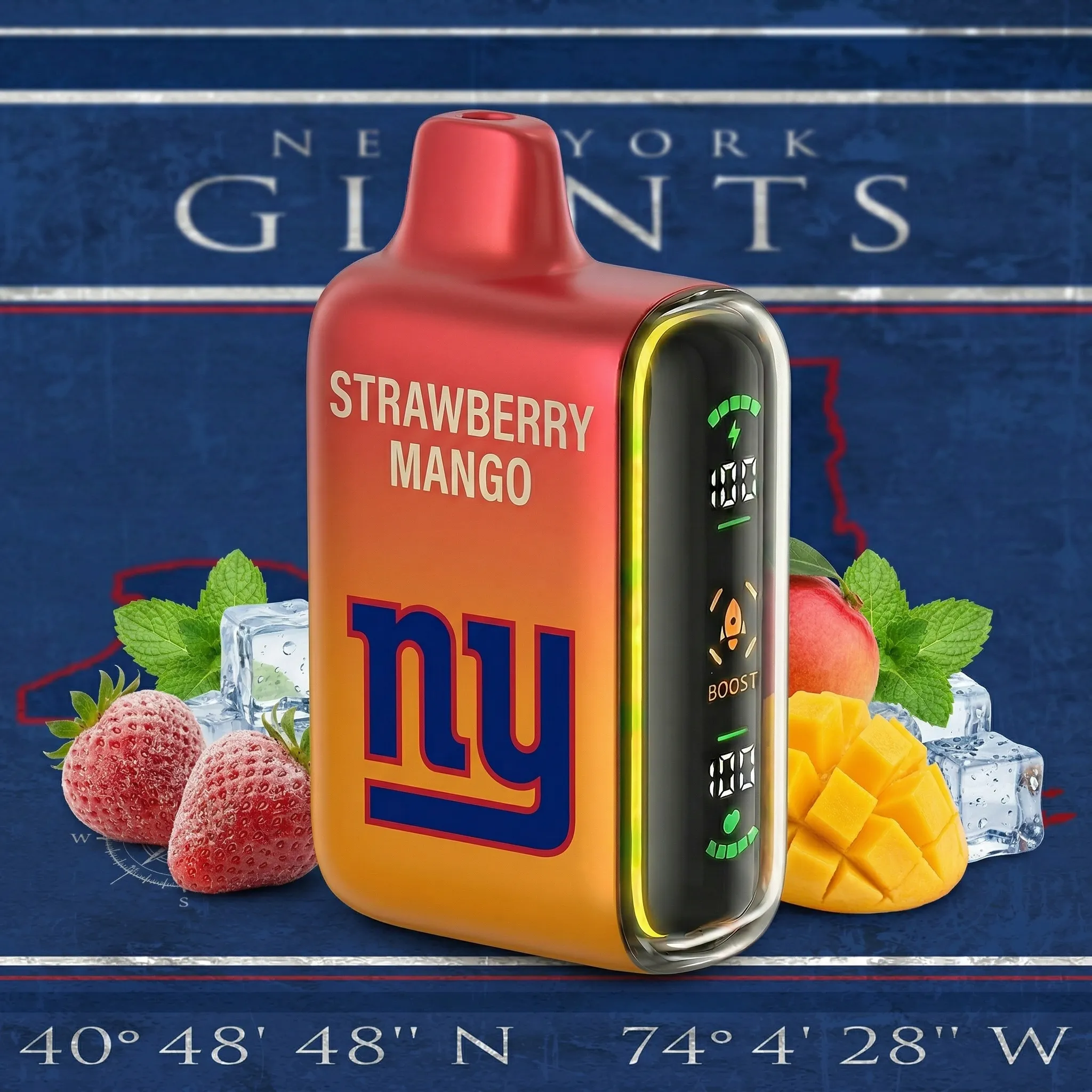 New York Giants - ?InkSkin Pulse 15000 Puffs new - 10+ Flavour Choices ???